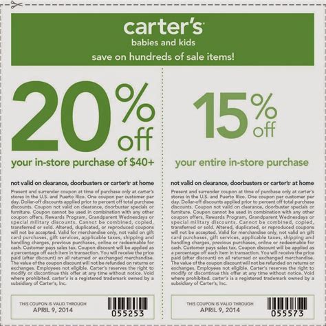 carter's printable coupons.